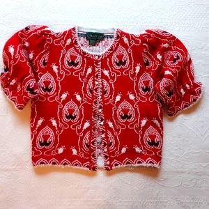 Cullinane Sweater with Heart Buttons